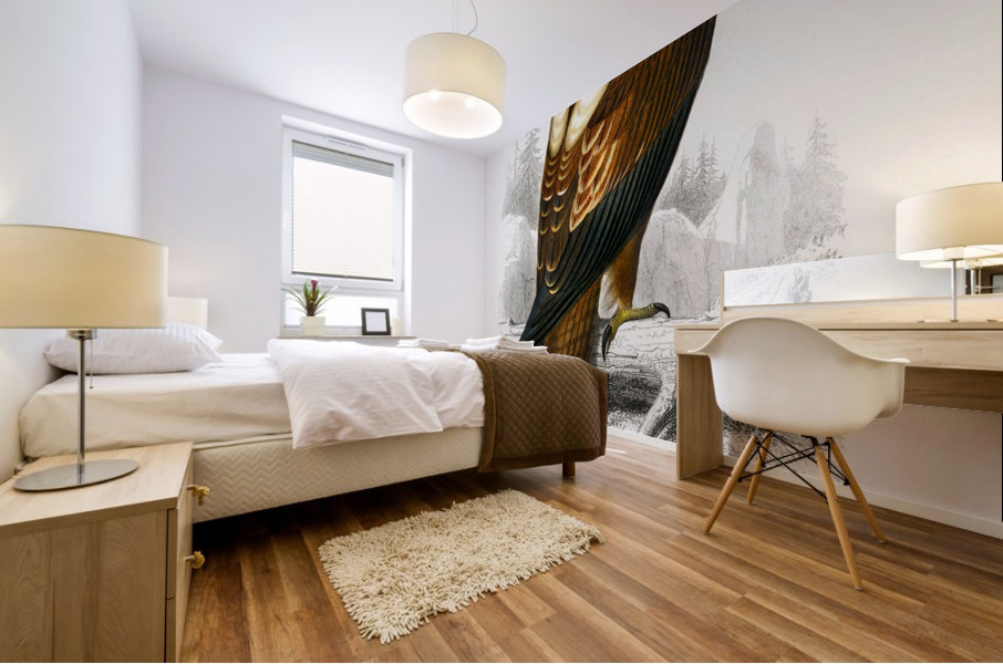 Eastern imperial eagle Aquila heliaca Mural print