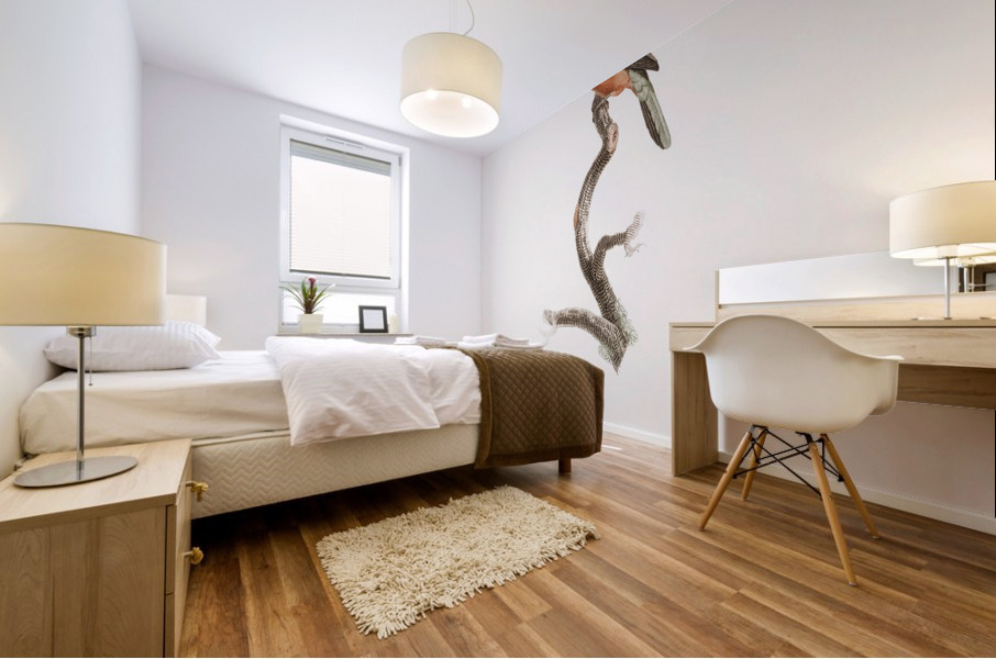 Yellow-billed jacamar Mural print