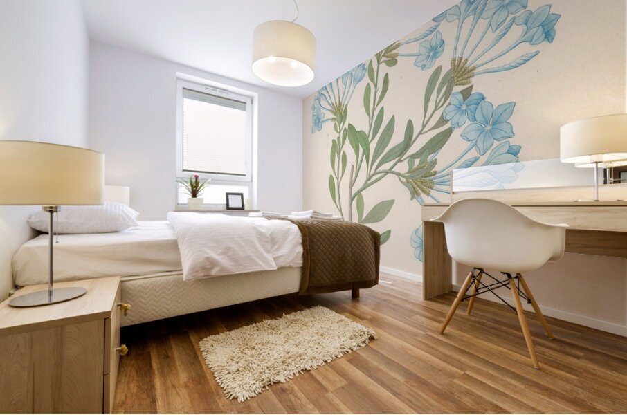 Plombago capensis [Plumbago auriculata] 1817 Mural print