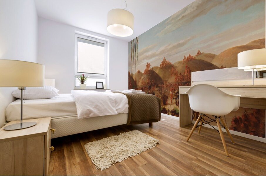 Bull Dance Mandan O-Kee-Pa Ceremony 1832 Mural print