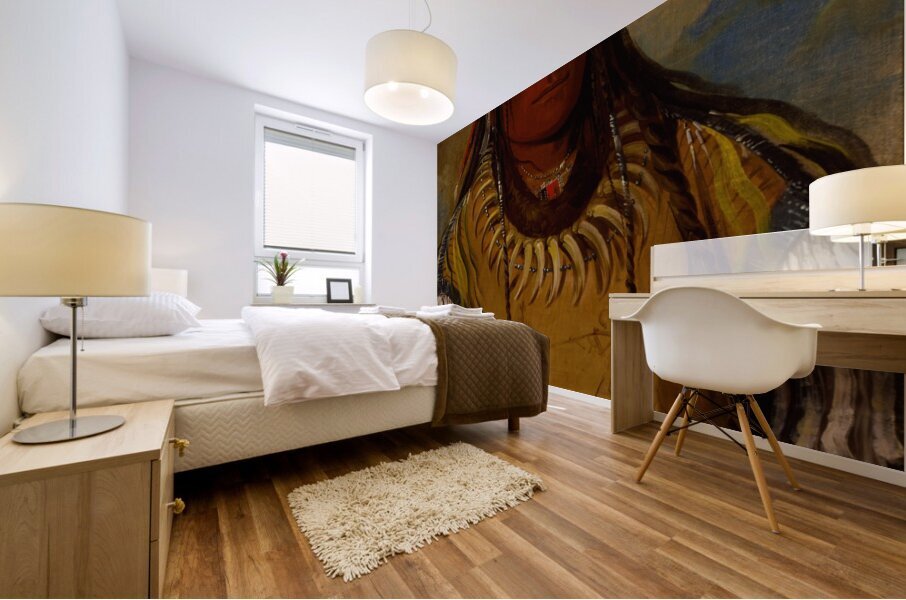 Pa-Ris-Ka-Roó-Pa Two Crows a Chief 1832 Mural print