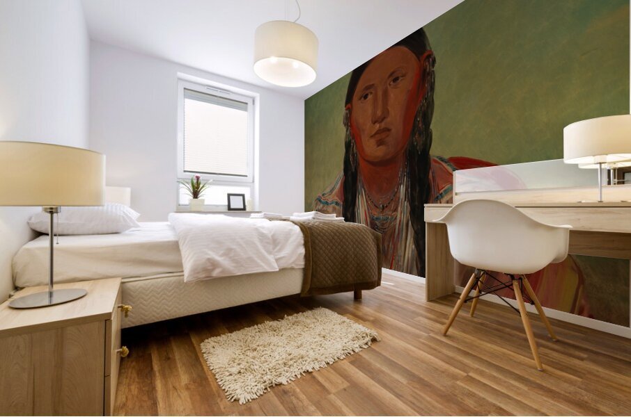 Ru-Ton-Wee-Me Pigeon On The Wing 1844 Mural print