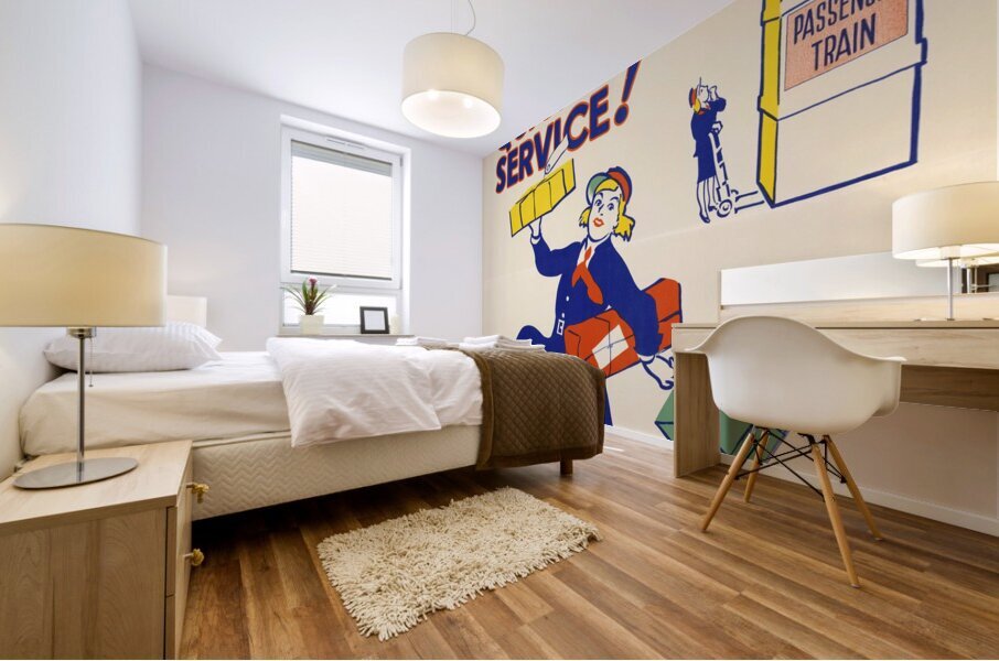 Smaller Parcels Quicker Service! Mural print