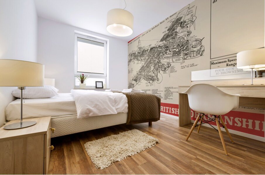 This is What You are Making…A Mighty Machine of British Workmanship – The Avro Lancaster I Mural print