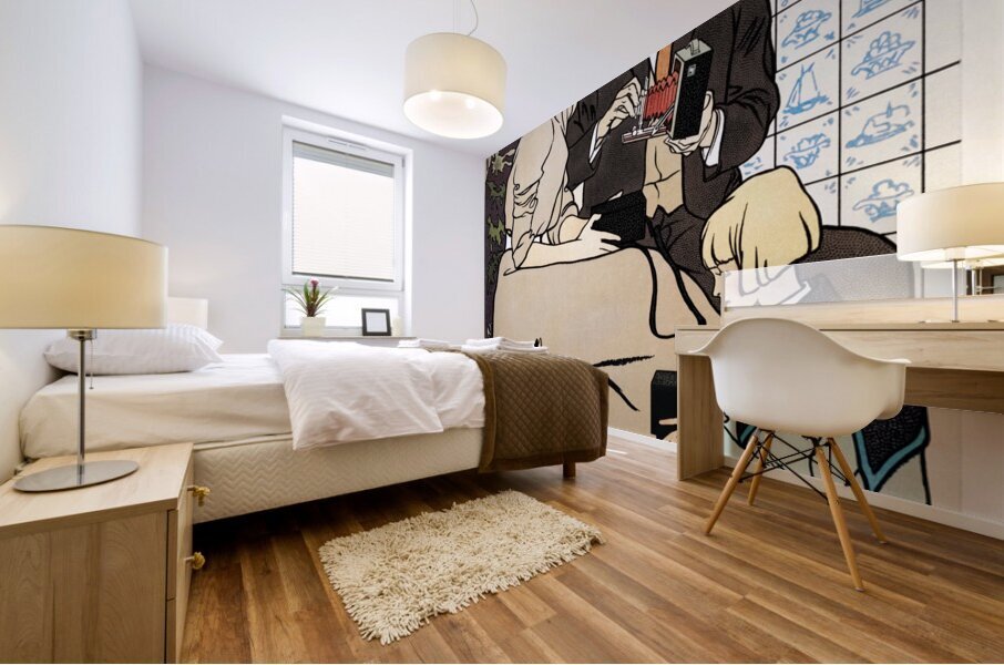 Vintage Christmas Poster ca. 1890-1907 by Edward Penfield Mural print