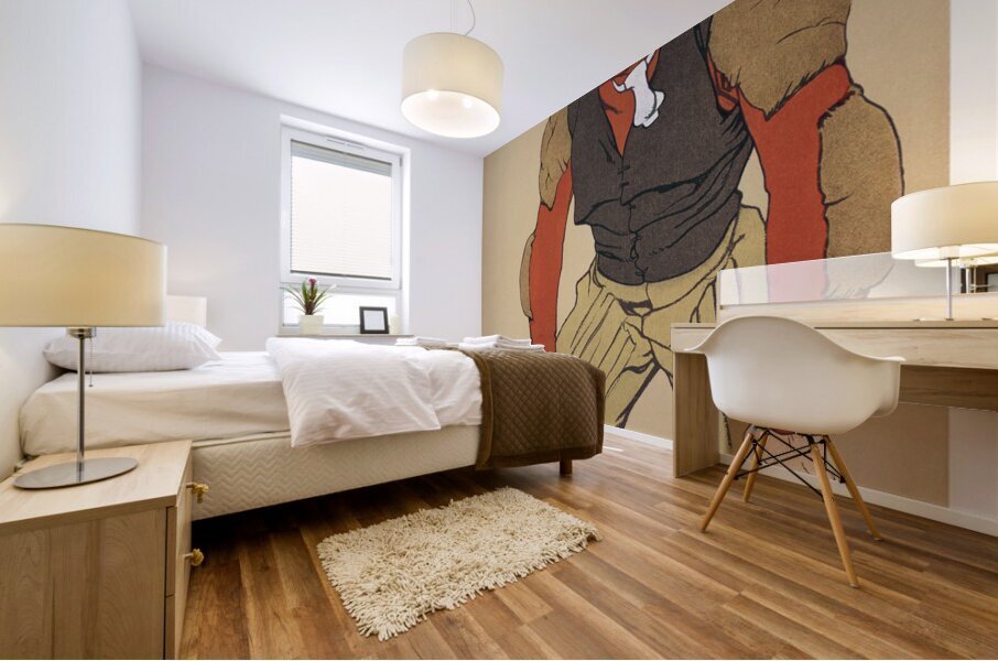 American football player 1907 by Edward Penfield Mural print