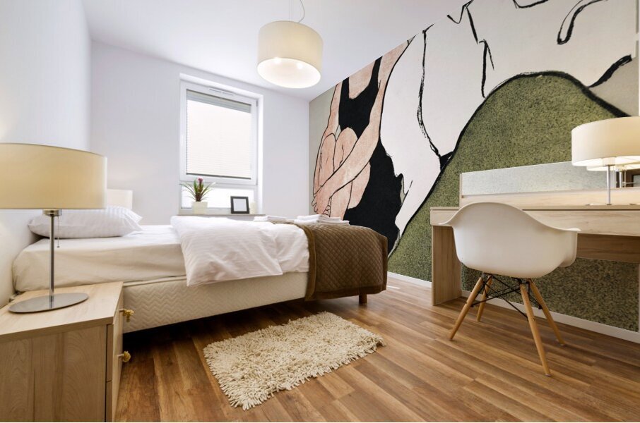 Two seated women 1896 by Edward Penfield Mural print