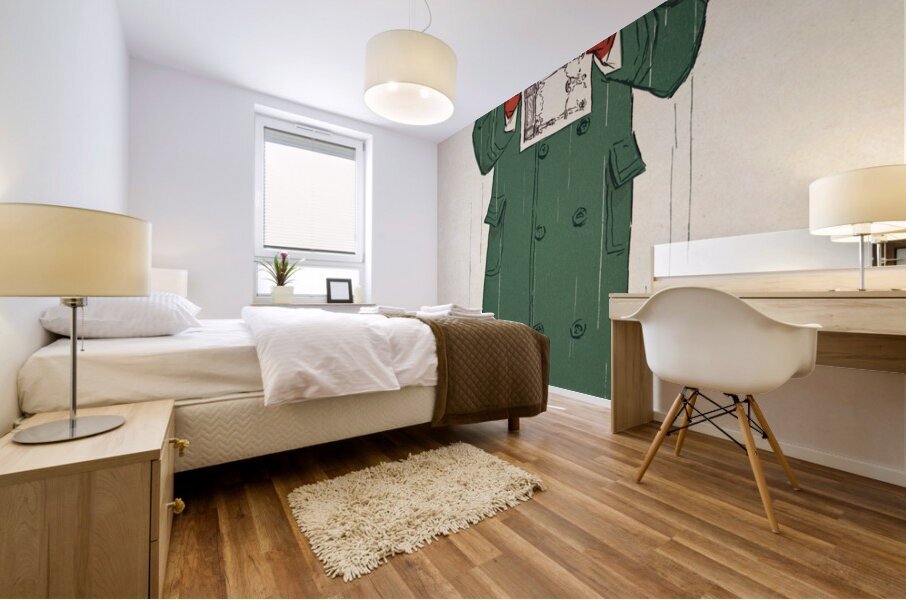 Man reading book 1893 by Edward Penfield Mural print