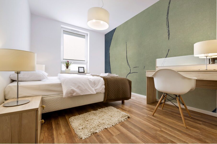 Woman holding gloves 1896 by Edward Penfield Mural print