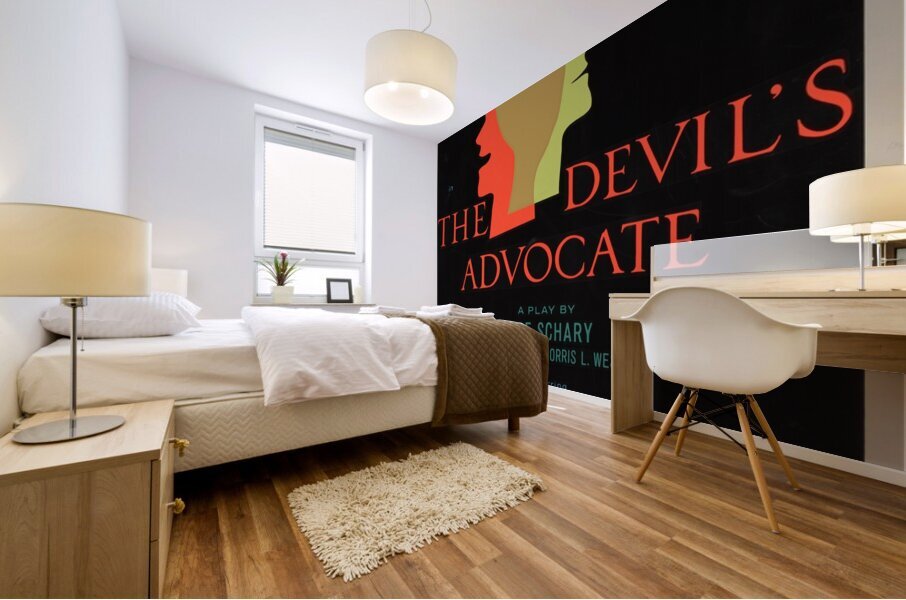 The Devil’s Advocate 1962 Artcraft Lithograph Poster 1905–1970 Mural print