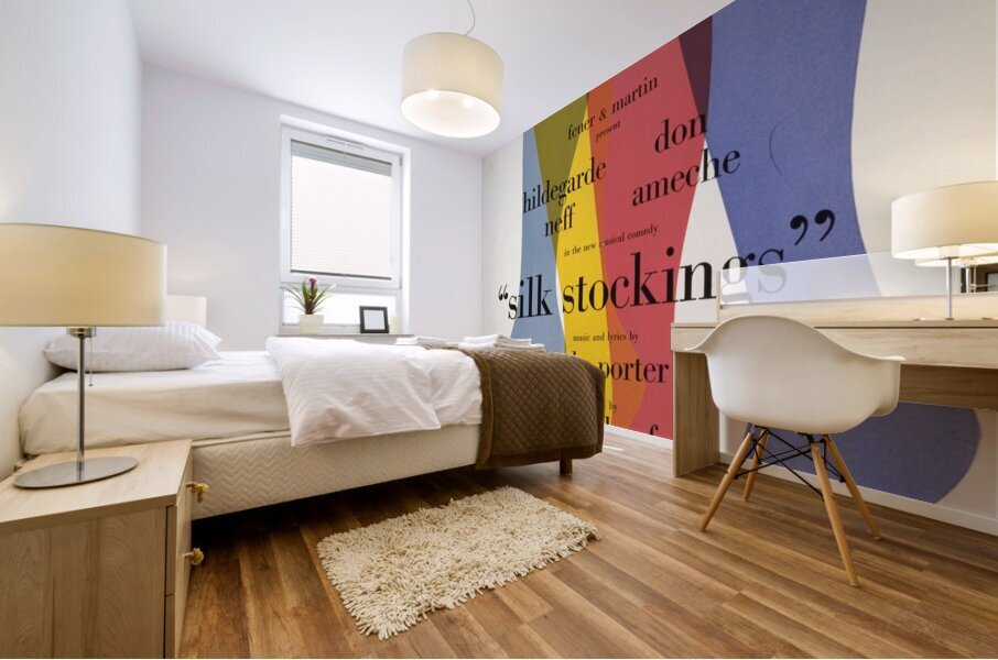 Silk stockings 1957 Artcraft Lithograph Poster 1905–1970 Mural print