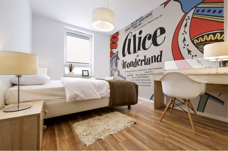 Alice in Wonderland 1947 American 1905–1970 Artcraft Lithograph Poster Mural print