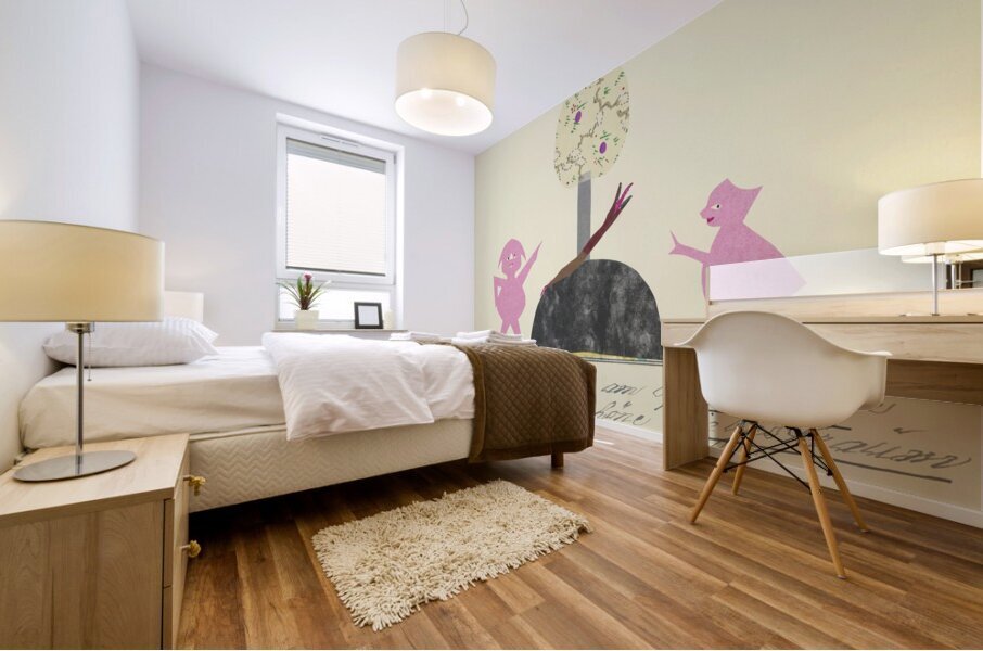 ‘Im Apfelbaum …’ 1932  My Pictures Become Wilder and Wilder By John Elsas Mural print