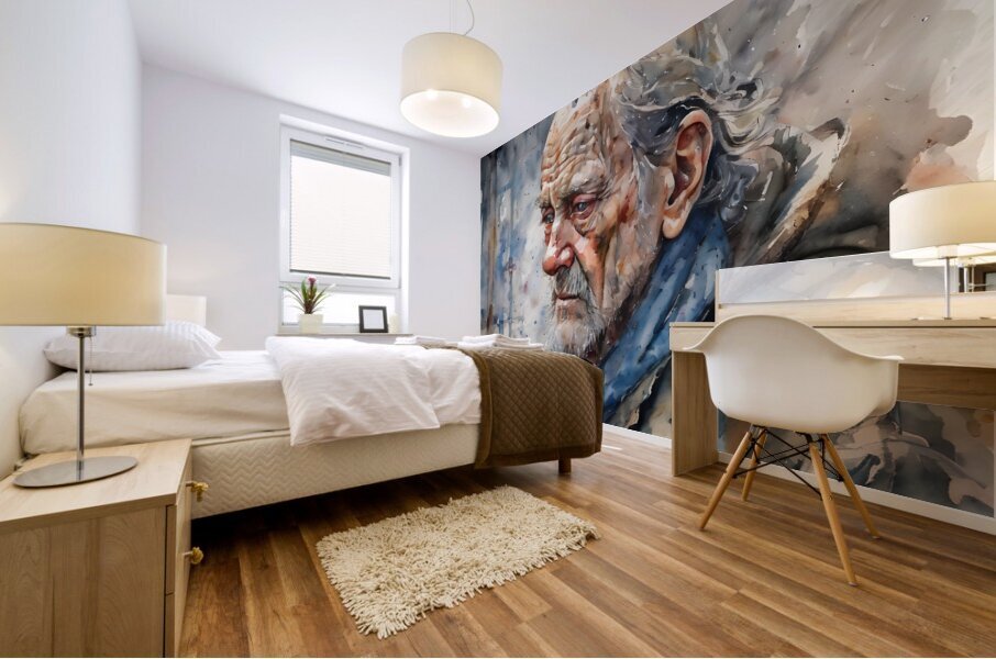 Watercolor I Have Nothing By Bruce Lazarus Mural print