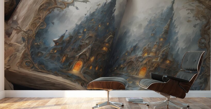 Fantasy Fable Ghost Book By ISHISH Wall Murals