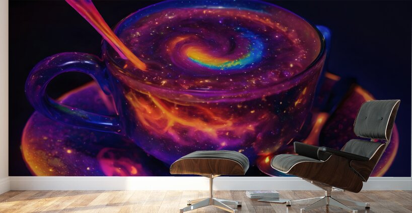  Cosmic Coffee Mug By ISHISH Wall Murals