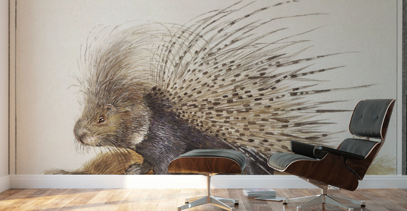 Grape hyacinth in vintage style Wall Murals