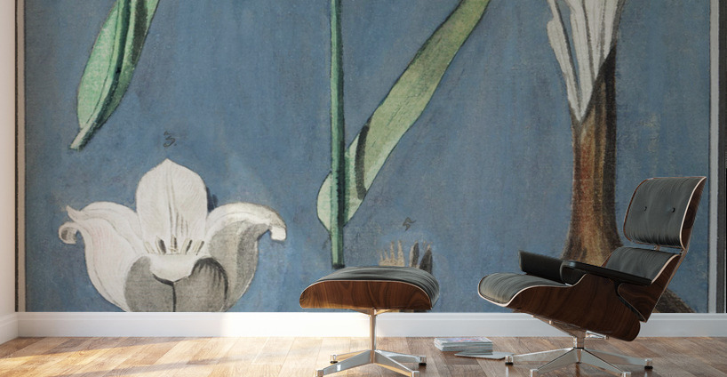 Tulip in vintage style Wall Murals