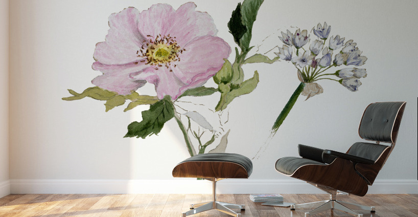 Flower Study 1876–1878 Wall Murals