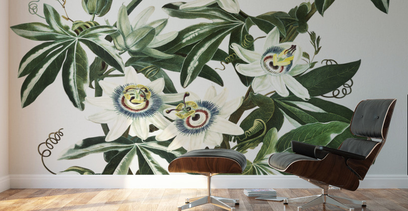 Cupid Inspiring Plants with Love Wall Murals