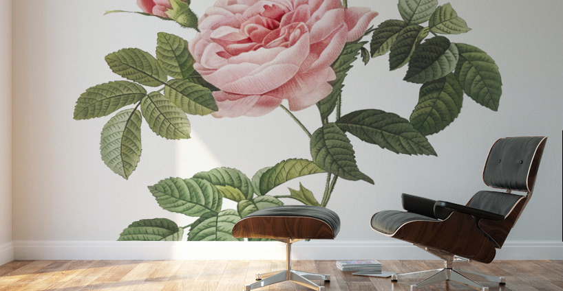 Pink rose turbine Wall Murals