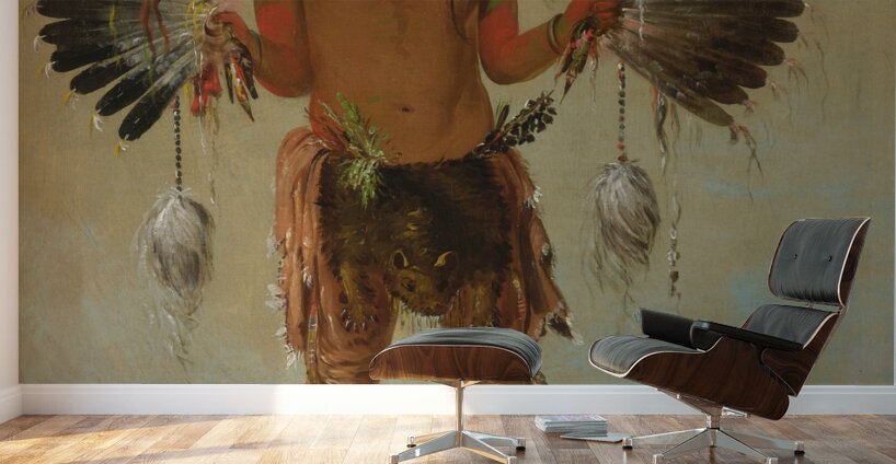 Mah-Tó-He-Ha Old Bear a Medicine Man 1832 Wall Murals