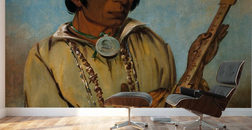 Ma-Shée-Na Elk’s Horns a Subchief 1830 Wall Murals