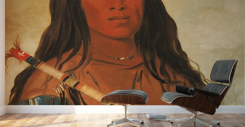 Né-Hee-Ó-Ee-Wóo-Tis Wolf On The Hill Chief of The Tribe 1832 Wall Murals