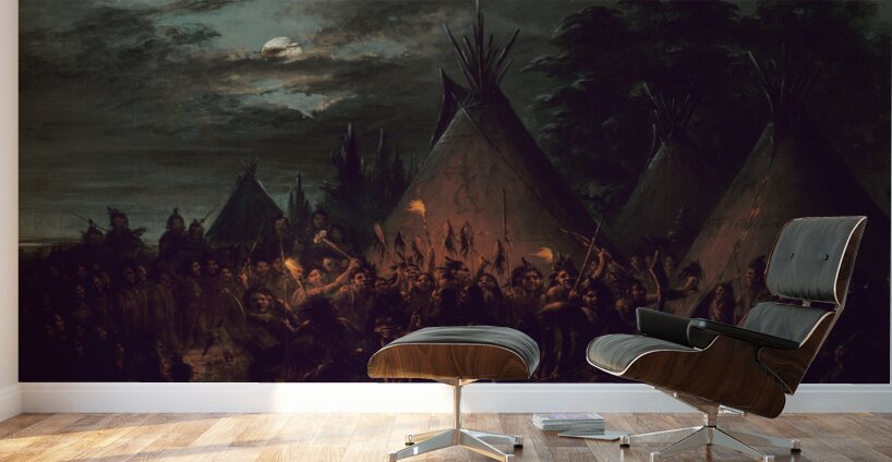 Scalp Dance Sioux 1845-1848 Wall Murals