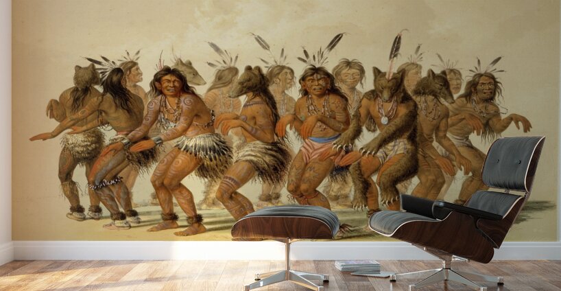 The Bear Dance 1844 Wall Murals