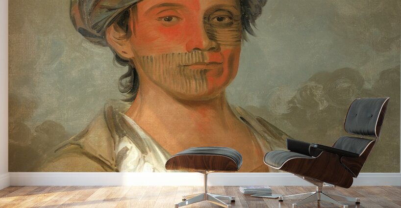 Pah-te-cóo-saw Straight Man Semicivilized 1830 Wall Murals