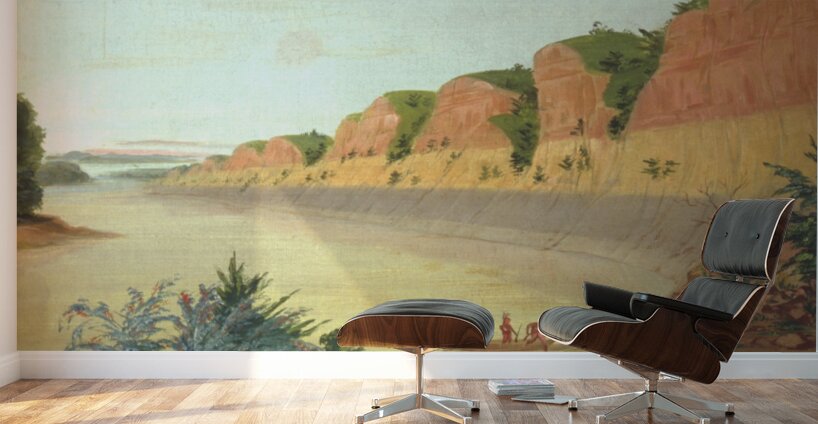 South Side Of Buffalo Island Showing Buffalo Berries In The Foreground 1832 Wall Murals