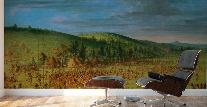 Ball-play of the Choctaw–Ball Up Wall Murals