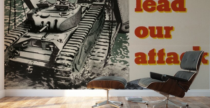 Tank Landing Craft Lead Our Attack Wall Murals