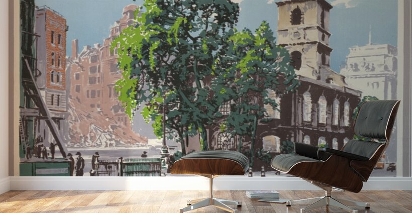 The Proud City – The Noble Fabric of the Church of St. Clement Danes Wall Murals