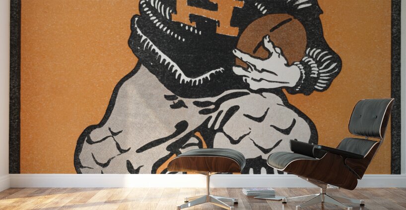 American football player 1901 by Edward Penfield Wall Murals