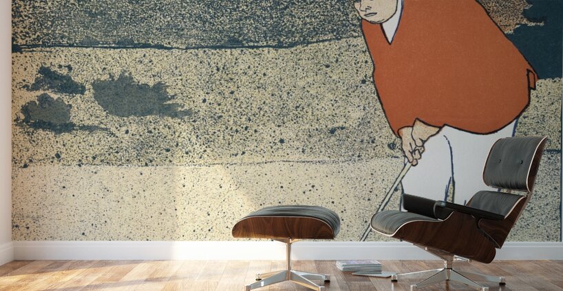 Man playing Golf ca. 1890-1907  by Edward Penfield Wall Murals