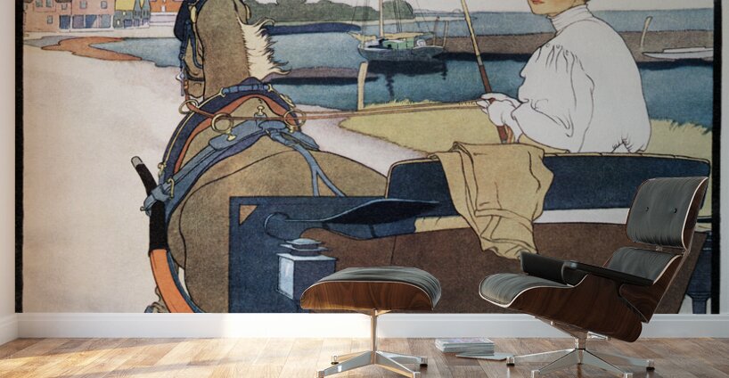 The Summer-Porch Number of The Ladies Home Journal 1908 by Edward Penfield Wall Murals