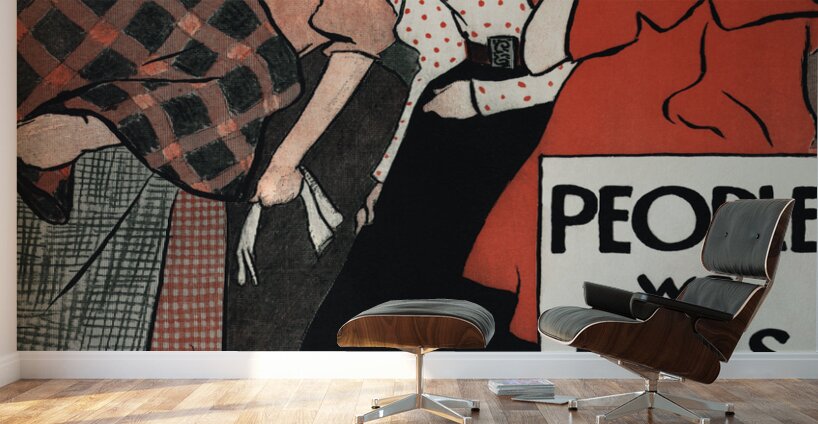 People we pass 1896 by Edward Penfield Wall Murals