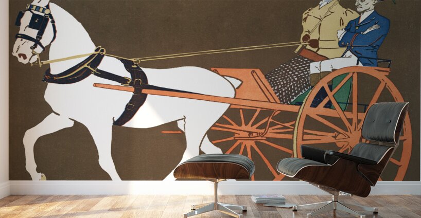 Women in Carriage ca. 1890-1907 by Edward Penfield Wall Murals