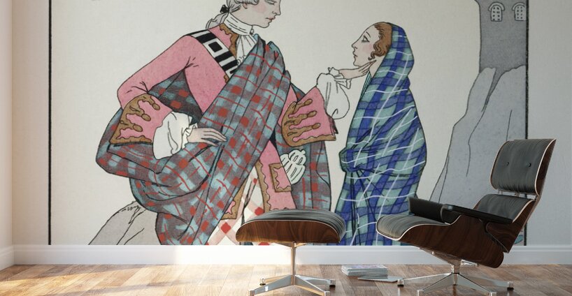 Nayez pas peur petite! 1923 fashion illustration  by George Barbier.  Wall Murals