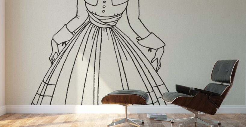 No. 8 9 p. 26. from Gazette du Bon Ton 2e ann&eacutee ca.1913 fashion illustration  by George Barbier.  Wall Murals