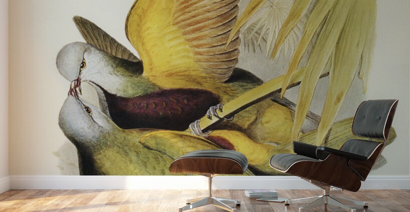 Spotless Gallinule Porzana immaculata illustrated by Elizabeth Gould 1804–1841 for John Gould’s 1804-1881 Birds of Australia  Wall Murals