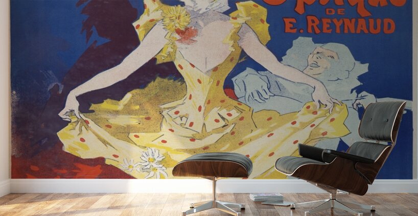 Pantomimes lumineuses 1892 Poster by Jules Chéret Wall Murals