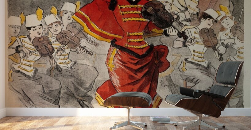 Les Dames Hongroise 1888 Poster by Jules Chéret Wall Murals