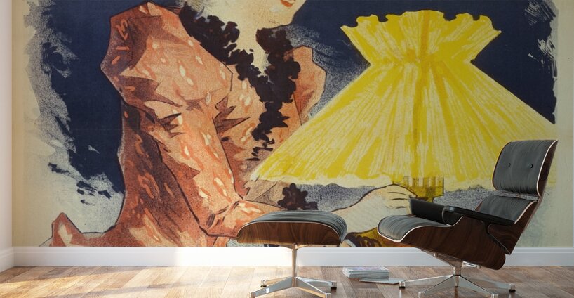 SaxoléinePétrole De Sûreté 1891 Poster by Jules Chéret Wall Murals