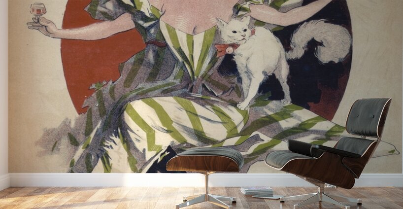 Quinquina Dubonnet apéritif dans tous les cafés 1895 Poster by Jules Chéret Wall Murals