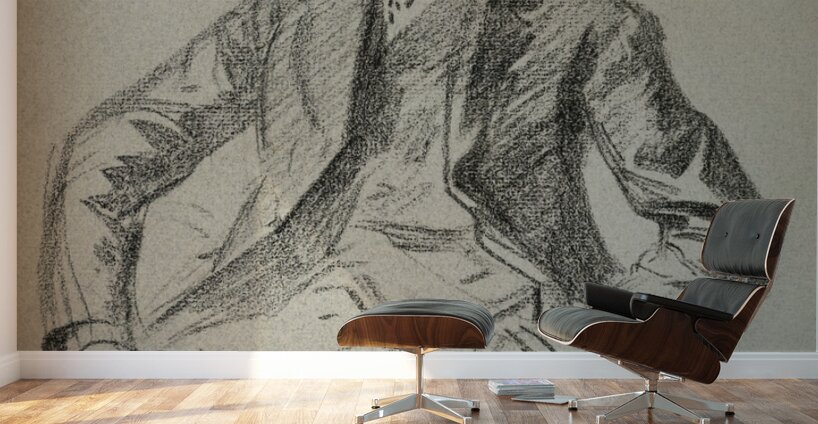 Portrait of Louis Vauxcelles 1909 Drawings by Jules Chéret Wall Murals