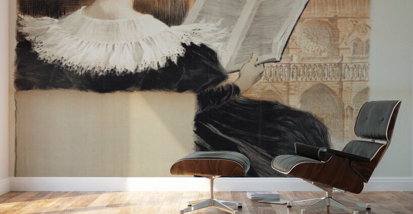 Librairie Romantique 1887 Poster by Eugène Samuel Grasset Wall Murals