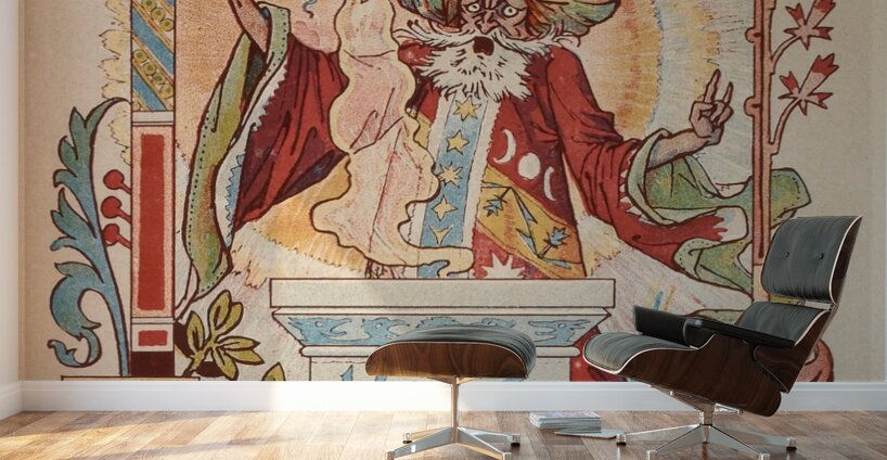 Magicien oriental Illustration by Eugène Samuel Grasset Wall Murals